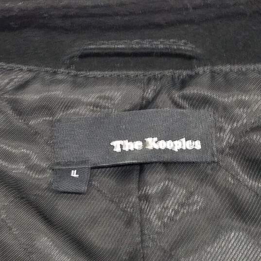Koople Black Suede Fringed Jacket Women's Size Large image number 4