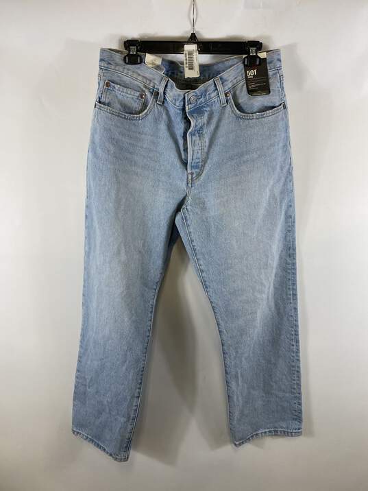 Levi's 501 Men Blue Button Fly Jeans 32 NWT image number 1
