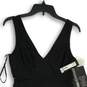 NWT Xscape Womens Black Lace V-Neck Sleeveless Back Zip Fit & Flare Dress Size 8 image number 3