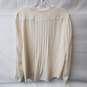 Rebecca Taylor White Chevron Embroidered Top Size 12 image number 2