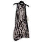 NWT Womens Black White Tie Dye Sleeveless Scoop Neck Shift Dress Size M image number 1