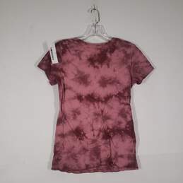 Womens Tie-Dye Crew Neck Short Sleeve Pullover T-Shirt Size Small alternative image