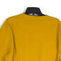 Mens Yellow Round Neck Long Sleeve Knitted Pullover T-Shirt Size Large image number 4
