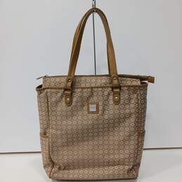 Women's Brown Leather Nine West Large Tote Bag