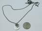 Designer Lois Hill 925 Sterling Silver Scrolled & Granulated Pendant Necklace 9.3g image number 4