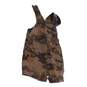 Baby Brown Camouflage Sleeveless Pockets One Piece Overalls Size 9M image number 3