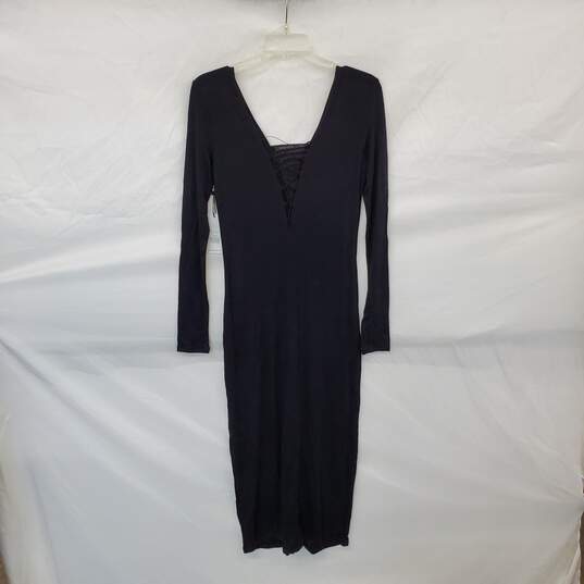 Dex Black Long Sleeve Maxi Dress WM Size M NWT image number 2