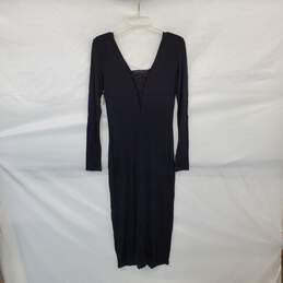 Dex Black Long Sleeve Maxi Dress WM Size M NWT alternative image
