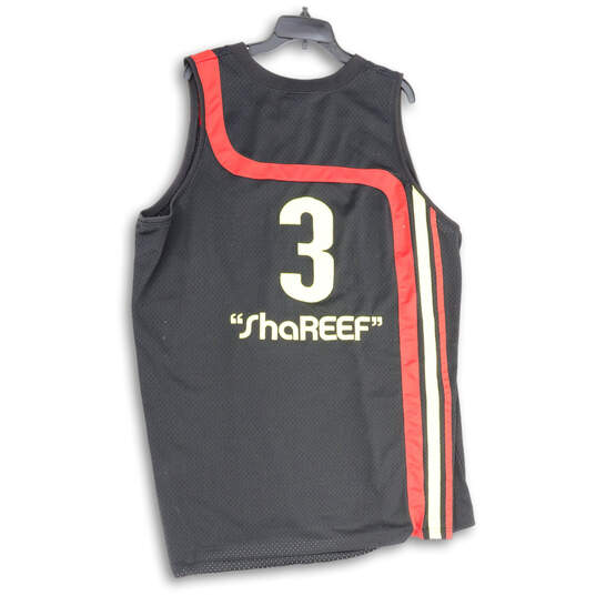 Mens Black Red Atlanta Hawks Shareef Abdur Rahim #3 NBA Jersey Size 3XL image number 2