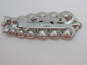 Vintage Signed 'CAbi' Silver Tone Icy Clear Rhinestone Statement Brooch/Pin/Fur Clip 59.9g image number 4