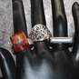 Assortment of 3 Sterling Silver Rings (Sizes 6.5 - 7.75) - 22.8g image number 1
