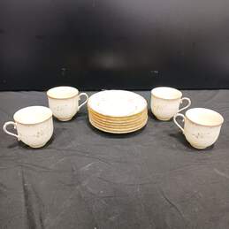 Mikasa Fine Ivory China 4 Tea Cups and 7 Saucers