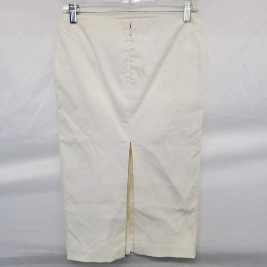 AUTHENTICATED WOMEN'S GUCCI WHITE NYLON SKIRT SIZE 40 image number 3