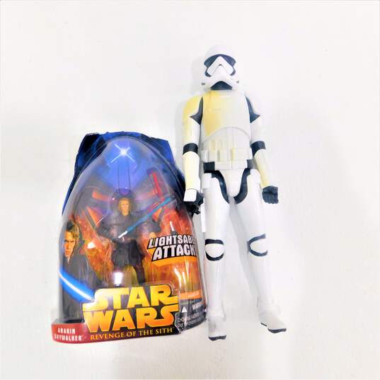 Star Wars Lot Sealed Episode 1 Luke Anakin Skywalker Figures Revenge of the Sith & White Storm Trooper image number 2