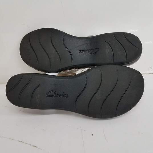 Collection by Clarks Leisa Janna White Leather Sandals IOB Size 10 image number 5