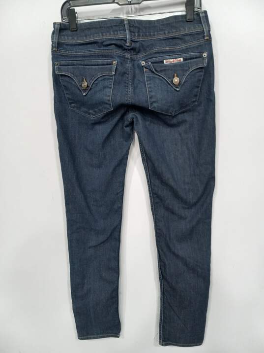 Women's Hudson Blue Denim Collin Flap Skinny Jeans Size 29 image number 2