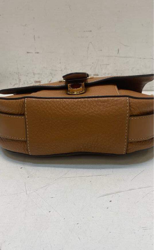 Michael Kors Romy Brown Leather Crossbody Bag image number 3