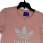 Womens Pink Crew Neck Short Sleeve Classic Pullover T-Shirt Size XS image number 3