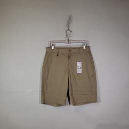 NWT Mens Flat Front Slash Pockets Bermuda Shorts Size Medium