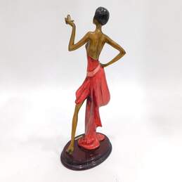 A. Santini Signed Sculpture Woman Figurine alternative image