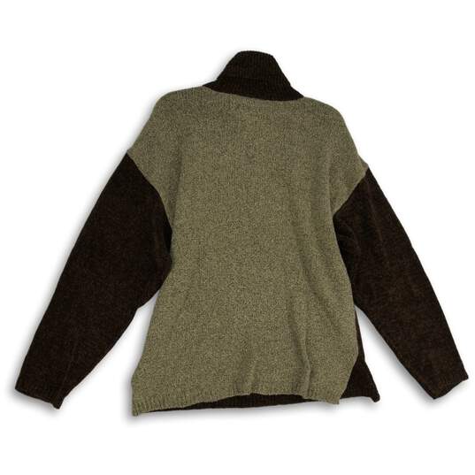 NWT Cousin Johnny Womens Brown Knitted Long Sleeve Pullover Sweater Size Large image number 2