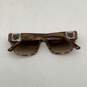 Ed Hardy Womens Brown Tortoise Rhinestone Wayfarer Sunglasses With Case image number 4