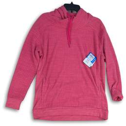 NWT Columbia Womens Pink Drawstring Long Sleeve Pullover Hoodie Size M