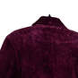 NWT Womens Purple Notch Lapel Flap Pocket Three Button Blazer Size XL image number 4