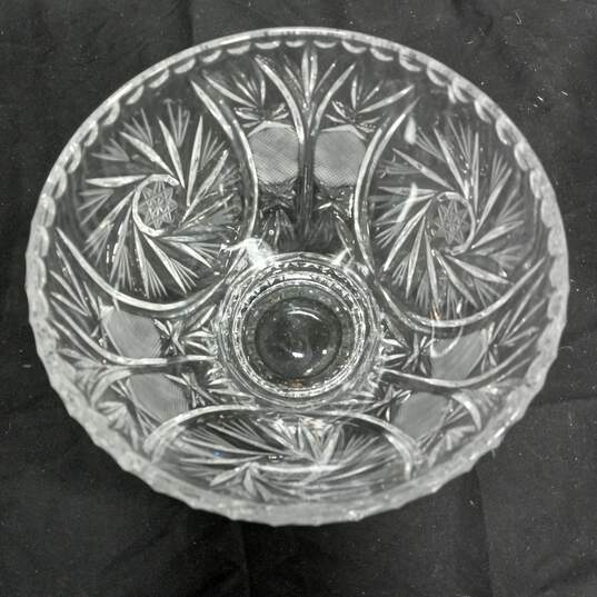 Set of 4 Cut Crystal RLL Herringbone Wine Glasses & Bowls image number 3