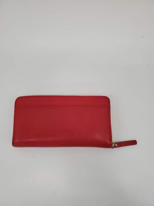 Women Red Zip Kate Spade clutch Used image number 2