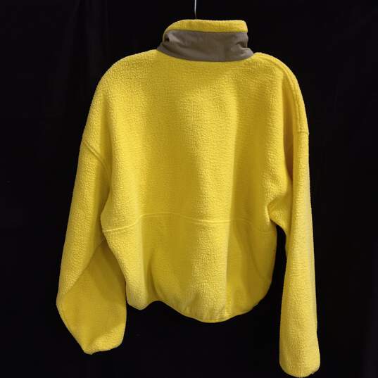 Marmot Yellow Fleece 1/2 Zip Pullover Sweater Women's Size M image number 2