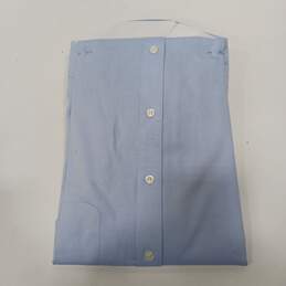 Joseph Abboud Men's Blue Button Up Egyptian Cotton Shirt Size 17-32/33 alternative image