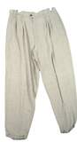 Men's White Pleated Front Straight Leg Casual Dress Pants Size 36X34 image number 1