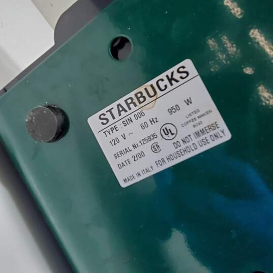 Starbucks Barista Stainless Green SIN006 Coffee Espresso Machine (UNTESTED) image number 4