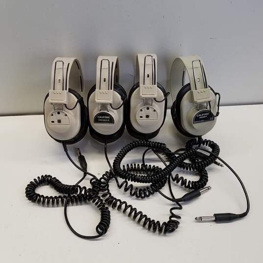 Califone 1218AV-PY Station Jackbox with 4 2924AV-P Headphones image number 3