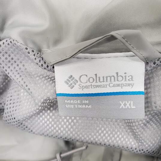 Columbia MN's Watertight Hooded Gray Windbreaker Size XXL image number 4