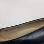 AUTHENTICATED Salvatore Ferragamo Navy Blue Leather Pumps Size 7 image number 4