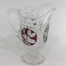 Hofbauer Ruby Byrde Collection Lead Crystal Pitcher 32 Oz