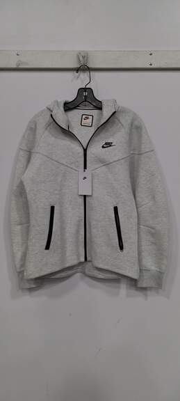 Nike Women's Light Gray Heather Full Zip Hooded Jacket Size S NWT