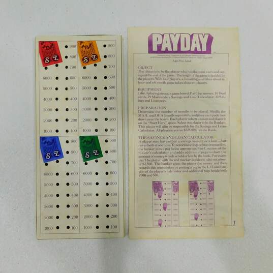 Original PAYDAY Board Game - Vintage 1975 - Parker Brothers image number 5