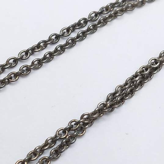 Coach Authentic Sterling Silver Double Disc Strand Bracelet W/C.O.A 8.0g image number 3