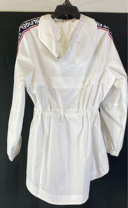 NWT Tommy Hilfiger Womens White Hooded Full Zip Windbreaker Jacket Size Small alternative image