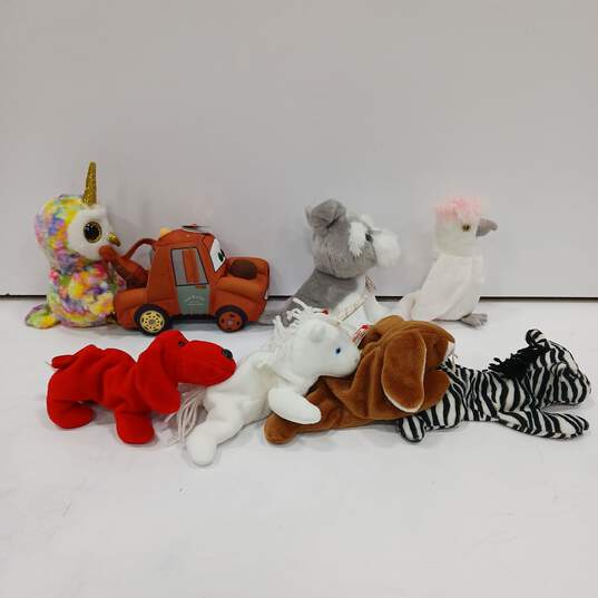 Bundle of 8 TY Beanie Baby Plush Toys image number 3