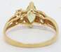 10K Yellow Gold Citrine & Cubic Zirconia Ring 1.8g image number 6