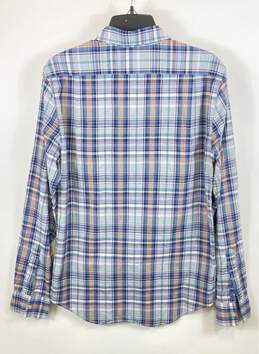 Lacoste Men Blue Plaid Button Up Shirt M alternative image