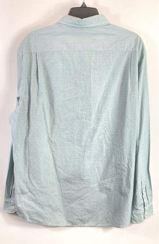 Michael Kors Men Green Dot Button Up Shirt XL image number 2