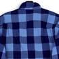 Mens Blue Buffalo Plaid Pocket Lightweight Long Sleeve Button-Up Shirt Sz M image number 4