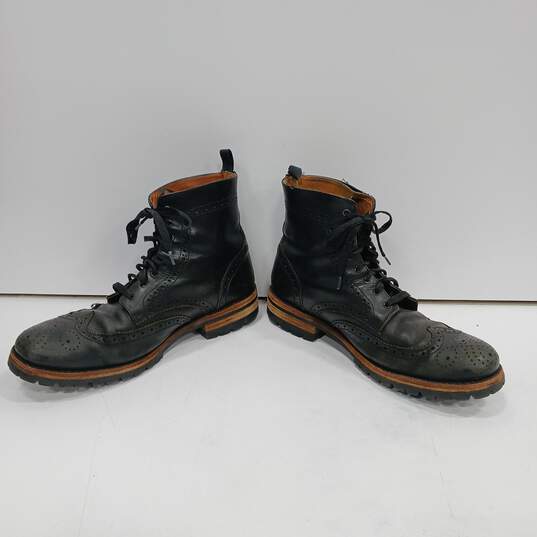 Men's Black Frye Boots Size 11.5 image number 2