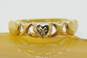 10K Yellow Gold Diamond Accent Hugs & Kisses Ring 1.3g image number 1