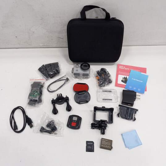 4K Ultra HD Digital Action Camera w/ Accessories & Case image number 1